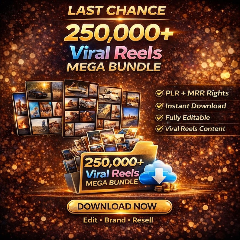50,000+ Viral Reels Mega Bundle | Faceless Content (PLR + MRR) - Image 2