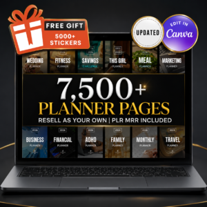 7500+ Digital Planner Pages Mega Bundle